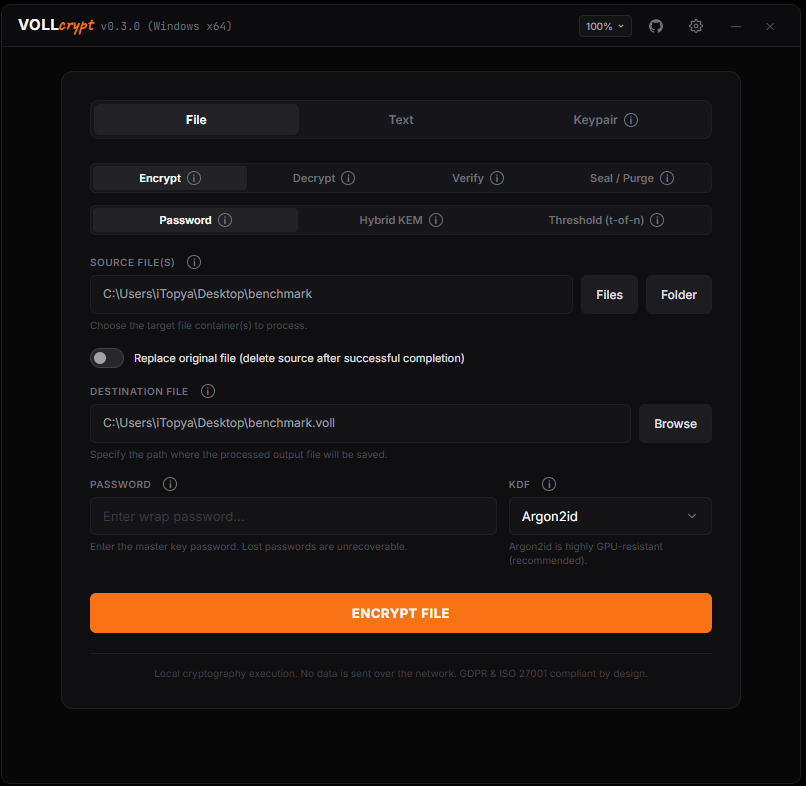 File Encryption Workspace